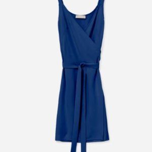 Everlane Japanese GoWeave Tank Mini Wrap Dress